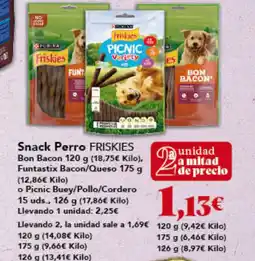 Gadis FRISKIES Snack Perro Bon Bacon oferta