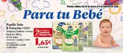 Gadis HERO Papilla Solo 8 Cereales Original, Galleta o Fruta oferta