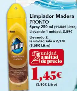 Gadis PRONTO Limpiador Madera Spray oferta