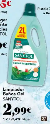 Gadis SANYTOL Limpiador Baños Gel oferta