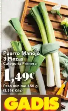 Gadis Puerro manojo oferta