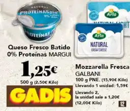 Gadis Arla - mozzarella fresca galbani oferta
