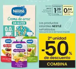 Eroski Nestlé - bolsita cool fruits plátano fresa oferta