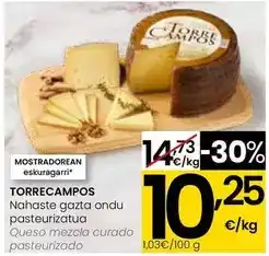 Eroski Torre campos - queso mezcla curado pasteurizado oferta