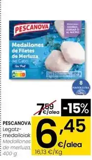 Eroski Pescanova - medallones de merluza oferta