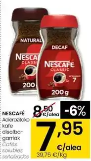 Eroski Nescafé - cafés solubles oferta