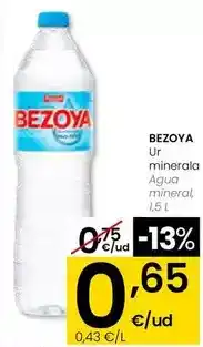 Eroski Bezoya - agua mineral oferta