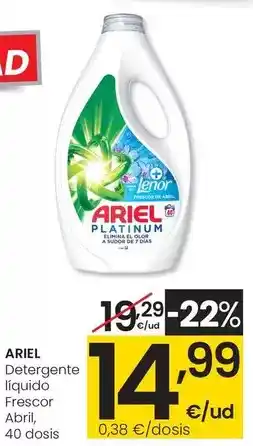Eroski Ariel - detergente líquido frescor abril oferta