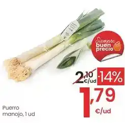 Eroski Puerro manojo oferta