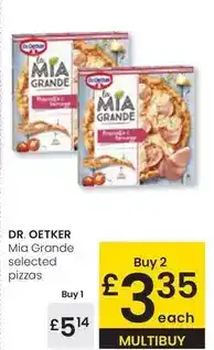 Eroski Dr oetker - mia grande pizzas oferta