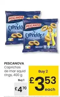 Eroski Pescanova - caprichos de mar squid rings oferta