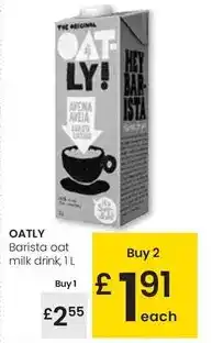 Eroski Oatly - barista oat milk drink oferta