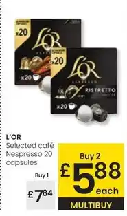 Eroski L'or - café nespresso 20 capsules oferta