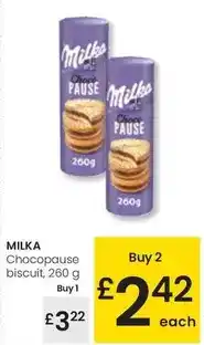 Eroski Milka - chocopause biscuit oferta