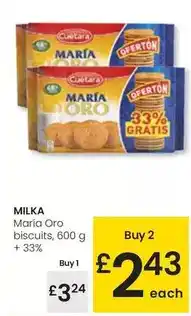 Eroski Milka - maría oro biscuits oferta