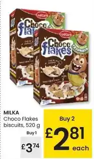 Eroski Milka - choco flakes biscuits oferta