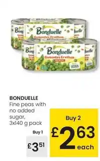 Eroski Bonduelle - fine peas with no added sugar oferta