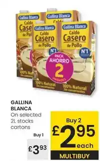 Eroski Gallina blanca - stocks cartons oferta