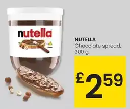 Eroski Ferrero - nutella chocolate spread oferta