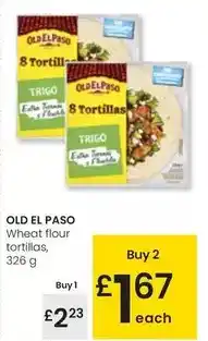 Eroski Old el paso - wheat flour tortillas oferta