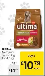 Eroski Ultima - meat/maxi senior dog food oferta