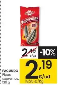 Eroski Facundo - pipas supremas oferta