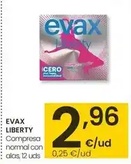 Eroski Evax liberty - compresa normal con alas oferta