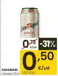 Eroski San miguel - cerveza oferta