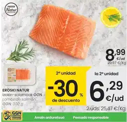 Eroski Eroski natur - lomos de salmón ggn oferta