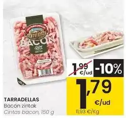 Eroski Casa tarradellas - cintas bacon oferta