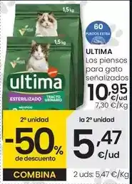 Eroski Última - piensos para gato oferta