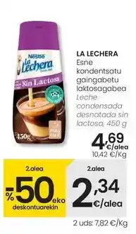 Eroski La lechera - leche condensada desnatada sin lactosa oferta