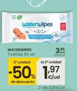 Eroski Waterwipes - toallitas oferta