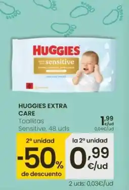 Eroski Huggies - toallitas sensitive oferta