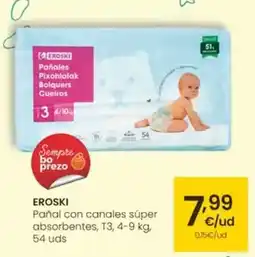 Eroski Eroski - panal con canales súper absorbentes oferta