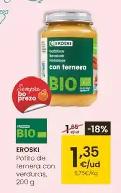Eroski Eroski - potito de ternera con verduras oferta