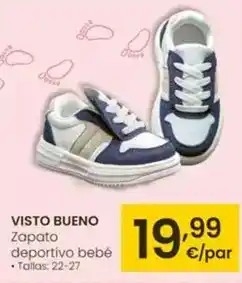 Eroski Visto bueno - zapato deportivo bebe oferta