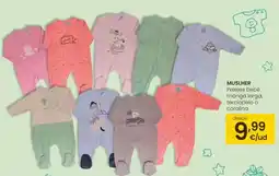 Eroski Muslher - peleles bebe manga larga, terciopelo o coralina oferta