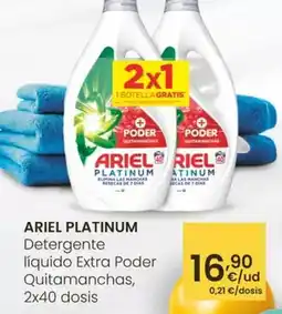 Eroski Ariel - platinum detergente liquido extra poder quitamanchas oferta