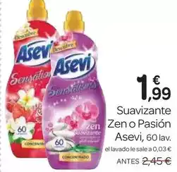 Supermercados El Jamón Asevi - suavizante zen o pasion oferta