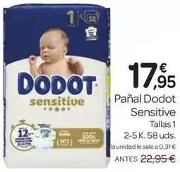 Supermercados El Jamón Dodot - panal sensitive oferta