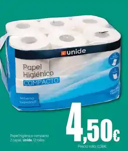 Unide Supermercados Unide - papel higiénico compacto oferta