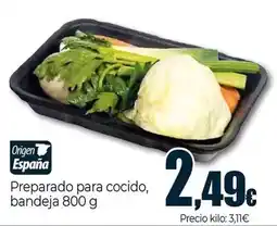 Unide Supermercados Preparado para cocido, bandeja oferta