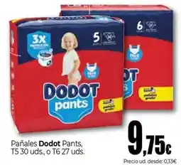 Unide Supermercados Dodot - pañales pants oferta