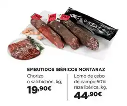 El Corte Inglés Montaraz - embutidos ibéricos oferta