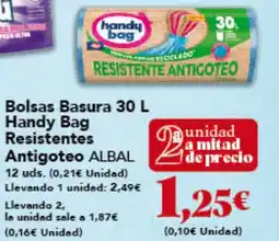 Gadis ALBAL Bolsas Basura Handy Bag Resistentes Antigoteo oferta