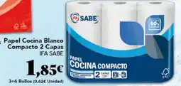Gadis IFA SABE Papel Cocina Blanco Compacto 2 Capas oferta