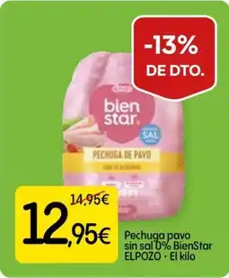 Dialprix ELPOZO Pechuga pavo sin sal 0% BienStar oferta