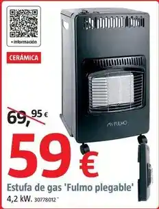 Bauhaus Fulmo - estufa de gas 'fulmo plegable' oferta