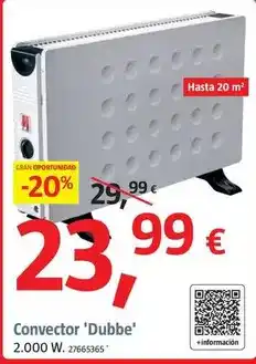 Bauhaus Convector 'dubbe' oferta